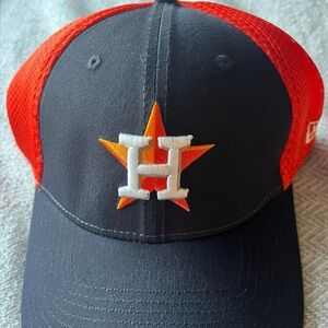 New Era Black and Red Cap with Baseball Pin